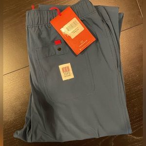 Topo Designs Boulder Pants Men’s Pond Blue Large NWT